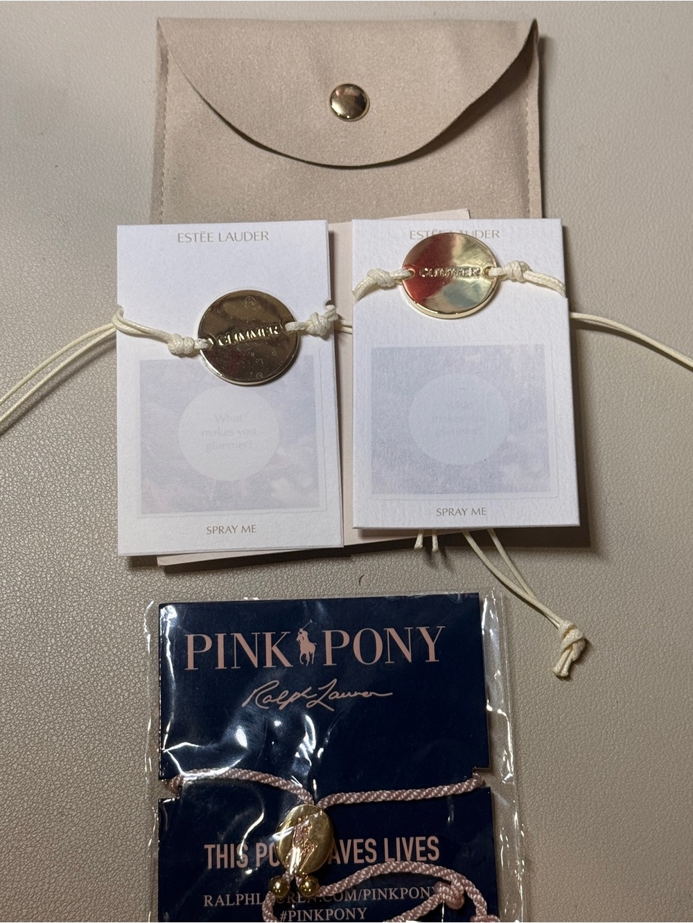 Ralph Lauren and Estee Lauder Bracelets set